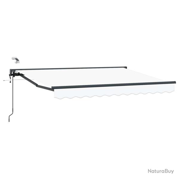 Auvent r�tractable �lectrique Blanc 3 x 2,5 m