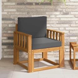 Canap&eacute; d'ext&eacute;rieur Bois d'acacia massif et polyester Naturel