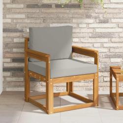 Canap&eacute; d'ext&eacute;rieur Bois d'acacia massif et polyester