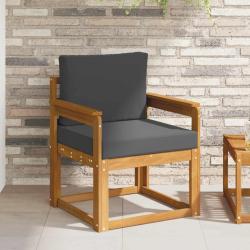 Canap&eacute; d'ext&eacute;rieur Bois d'acacia massif et polyester Naturel