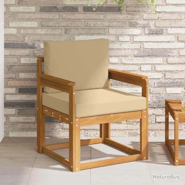 Canap� d'ext�rieur Bois d'acacia massif et polyester Naturel
