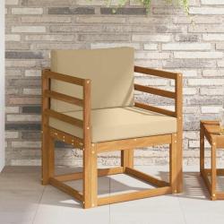 Canap&eacute; d'ext&eacute;rieur Bois d'acacia massif et polyester Naturel