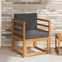 Canap&eacute; d'ext&eacute;rieur Bois d'acacia massif et polyester Naturel