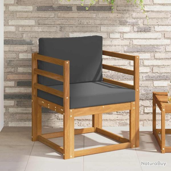 Canap� d'ext�rieur Bois d'acacia massif et polyester Naturel
