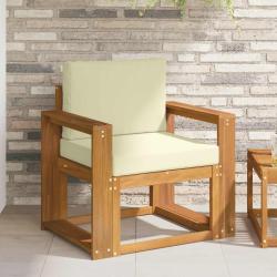 Canap&eacute; d'ext&eacute;rieur Bois d'acacia massif et polyester Naturel