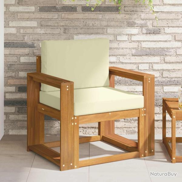 Canap� d'ext�rieur Bois d'acacia massif et polyester Naturel