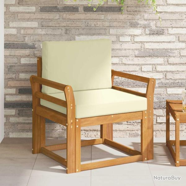 Canap� d'ext�rieur Bois d'acacia massif et polyester Naturel