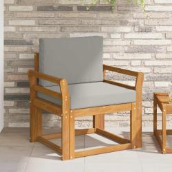 Canap&eacute; d'ext&eacute;rieur Bois d'acacia massif et polyester