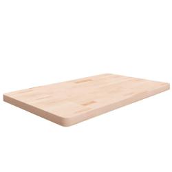 Comptoir de salle de bain 100x60x4 cm Bois massif non trait&eacute;