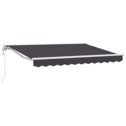 Auvent r&eacute;tractable &eacute;lectrique Anthracite 3,5 x 2,5 m