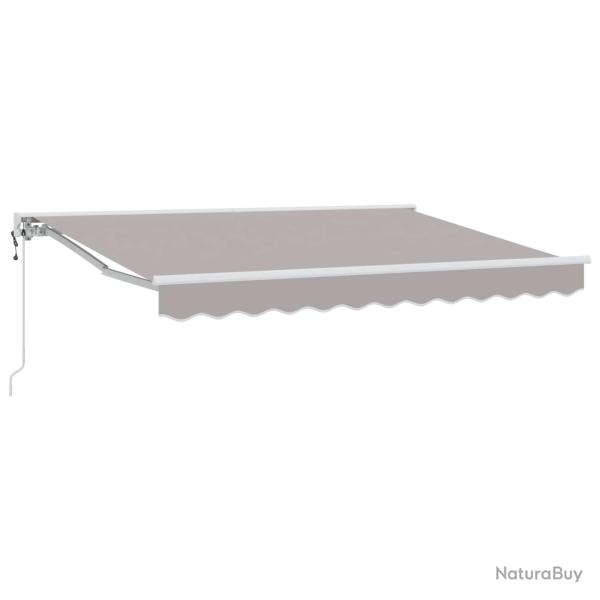 Auvent r�tractable �lectrique Gris clair 3,5 x 2,5 m