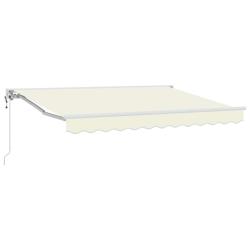 Auvent r&eacute;tractable &eacute;lectrique Cr&egrave;me 3 x 2,5 m