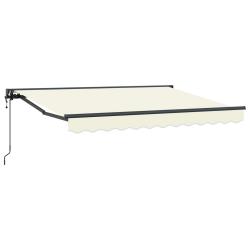 Auvent r&eacute;tractable &eacute;lectrique Cr&egrave;me 3 x 2 m