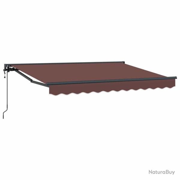Auvent r�tractable �lectrique Marron 3,5 x 2 m