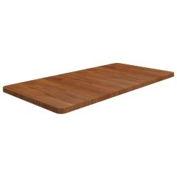 Comptoir de salle de bain Marron fonc&eacute; 100x50x2,5cm Bois trait&eacute;