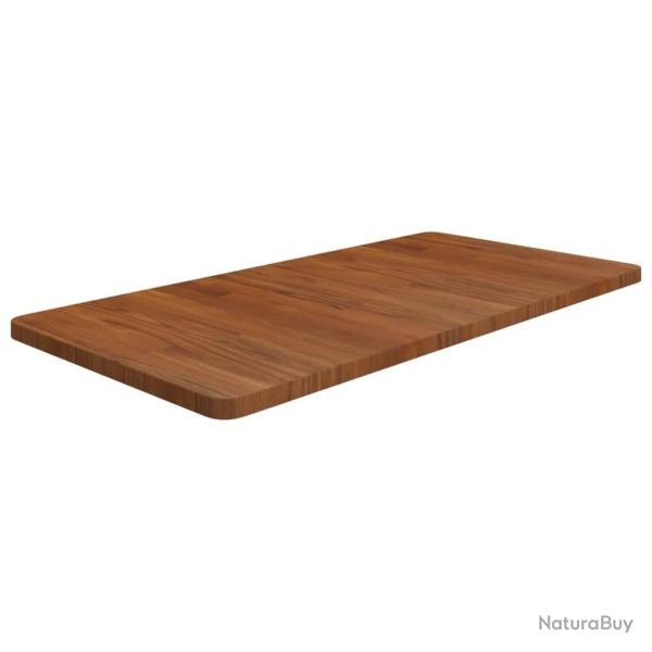 Comptoir de salle de bain Marron fonc� 100x50x2,5cm Bois trait�