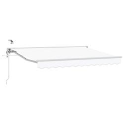 Auvent r&eacute;tractable &eacute;lectrique Blanc 3 x 2,5 m
