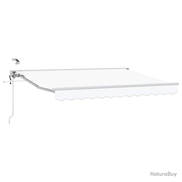 Auvent r�tractable �lectrique Blanc 3 x 2,5 m