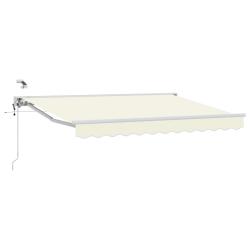 Auvent r&eacute;tractable &eacute;lectrique Cr&egrave;me 2,5 x 2 m