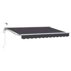 Auvent r&eacute;tractable &eacute;lectrique Anthracite 2,5 x 2 m