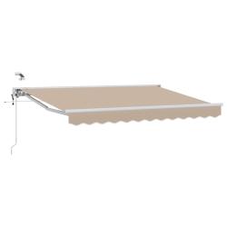 Auvent r&eacute;tractable &eacute;lectrique Beige 2,5 x 2 m