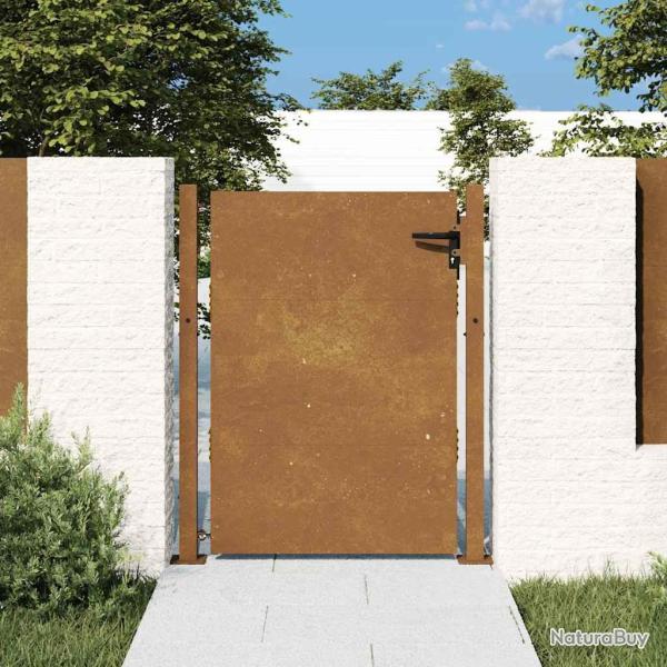 Portail de jardin 100x150 cm en acier Corten