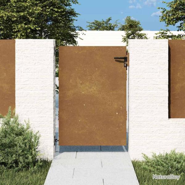 Portail de jardin 85x125 cm acier corten