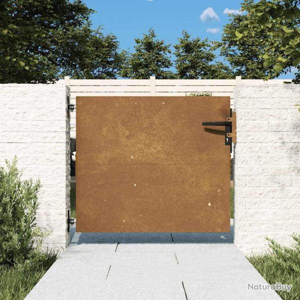 Portail de jardin 85x125 cm acier corten