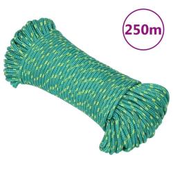 Corde de bateau Vert 3 mm 250 m Polypropyl&egrave;ne