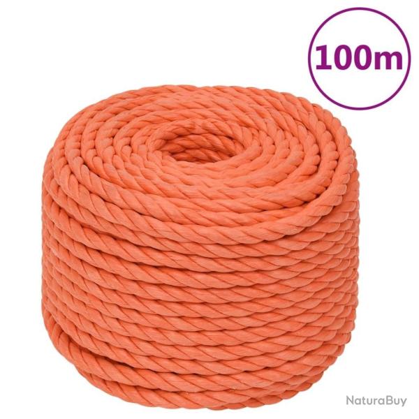 Corde de travail Orange 20 mm 100 m Polypropyl�ne