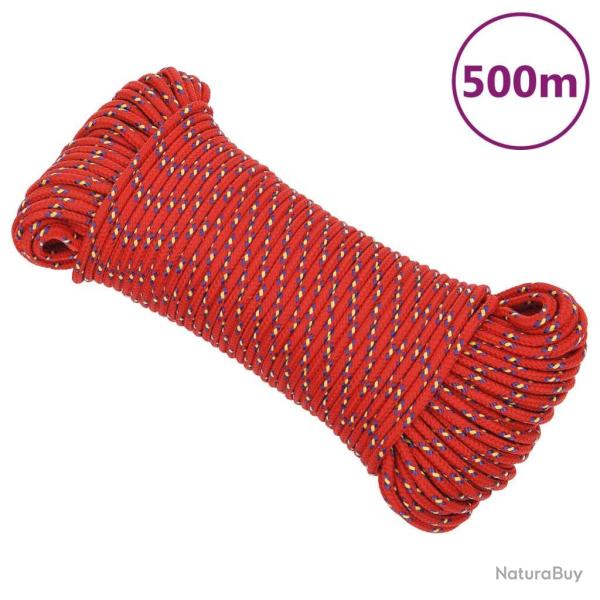 Corde de bateau Rouge 5 mm 500 m Polypropyl�ne