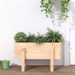 Jardini&egrave;re 62x30x38 cm bois massif de pin
