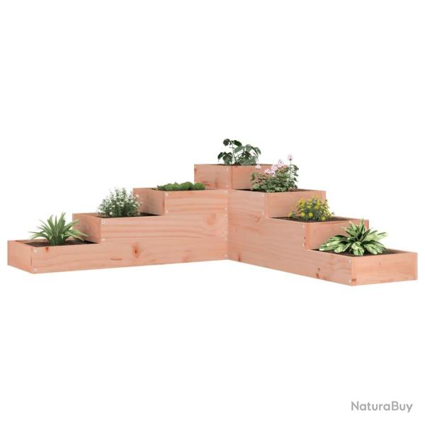Jardini�re de jardin � 4 niveaux 106 x 104,5 x 36 cm Bois massif Douglas