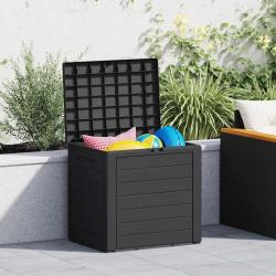 Bo&icirc;te de stockage jardin Anthracite 58,5x46x55 cm Polypropyl&egrave;ne