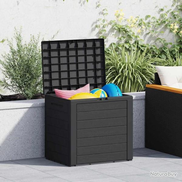 Bo�te de stockage jardin Anthracite 58,5x46x55 cm Polypropyl�ne