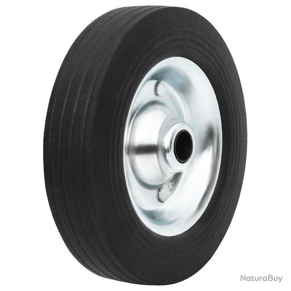 Roue de jauge �20x5 cm caoutchouc solide et acier