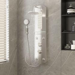 Panneau de douche 25x43x110 cm Argent&eacute;