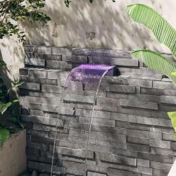 D&eacute;versoir pour cascade avec LED RVB Acrylique 30 cm