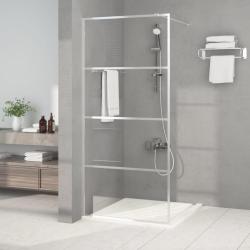 Paroi de douche Argent&eacute; 90x195 cm Verre ESG transparent