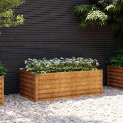 Jardini&egrave;re sur&eacute;lev&eacute;e 100x50x36 cm Acier Corten