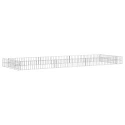 Lit sur&eacute;lev&eacute; &agrave; gabion Acier galvanis&eacute; 300x100x20 cm