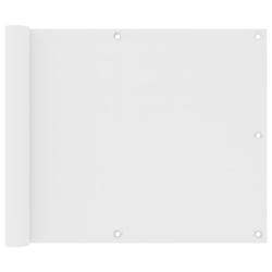 &Eacute;cran de balcon Blanc 75x400 cm Tissu Oxford