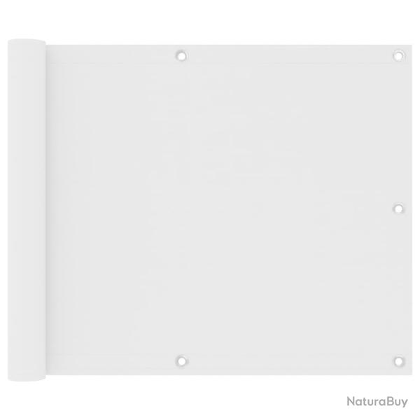 �cran de balcon Blanc 75x400 cm Tissu Oxford