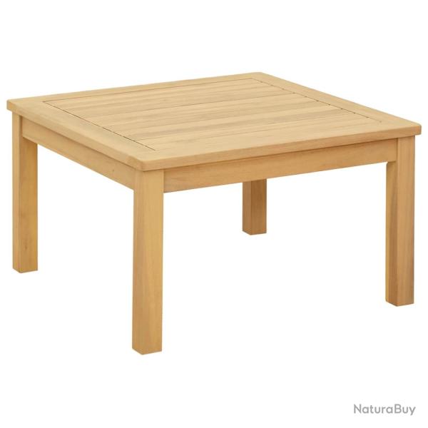Table basse Acacia clair 60 x 60 x 36 cm Bois d'Acacia Massif