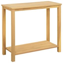 Table console de jardin Acacia clair 80 x 35 x 75 cm