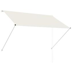 Auvent r&eacute;tractable 200x150 cm Cr&egrave;me