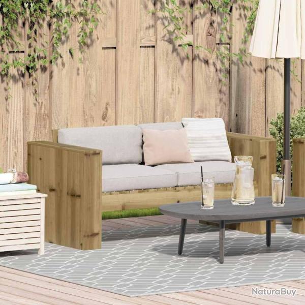 Canap� de jardin Vert 134 x 60 x 62 cm Bois de pin massif