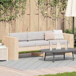 Canap&eacute; de jardin Naturel 185,5 x 60 x 62 cm Bois de pin massif