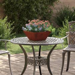 Cache-pot de jardin 5 pcs Rouill&eacute; 35 x 35 x 15 cm