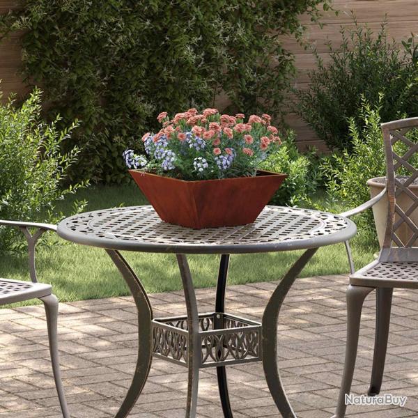 Cache-pot de jardin 5 pcs Rouill� 35 x 35 x 15 cm